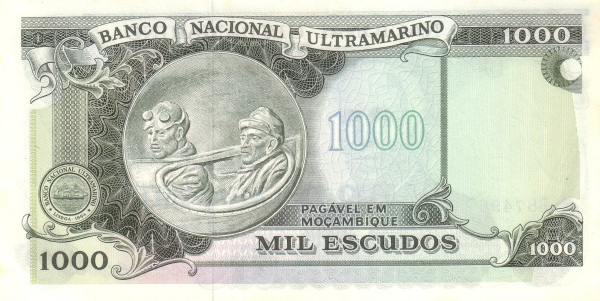 Mozambique 1000 1976 UNC P-119